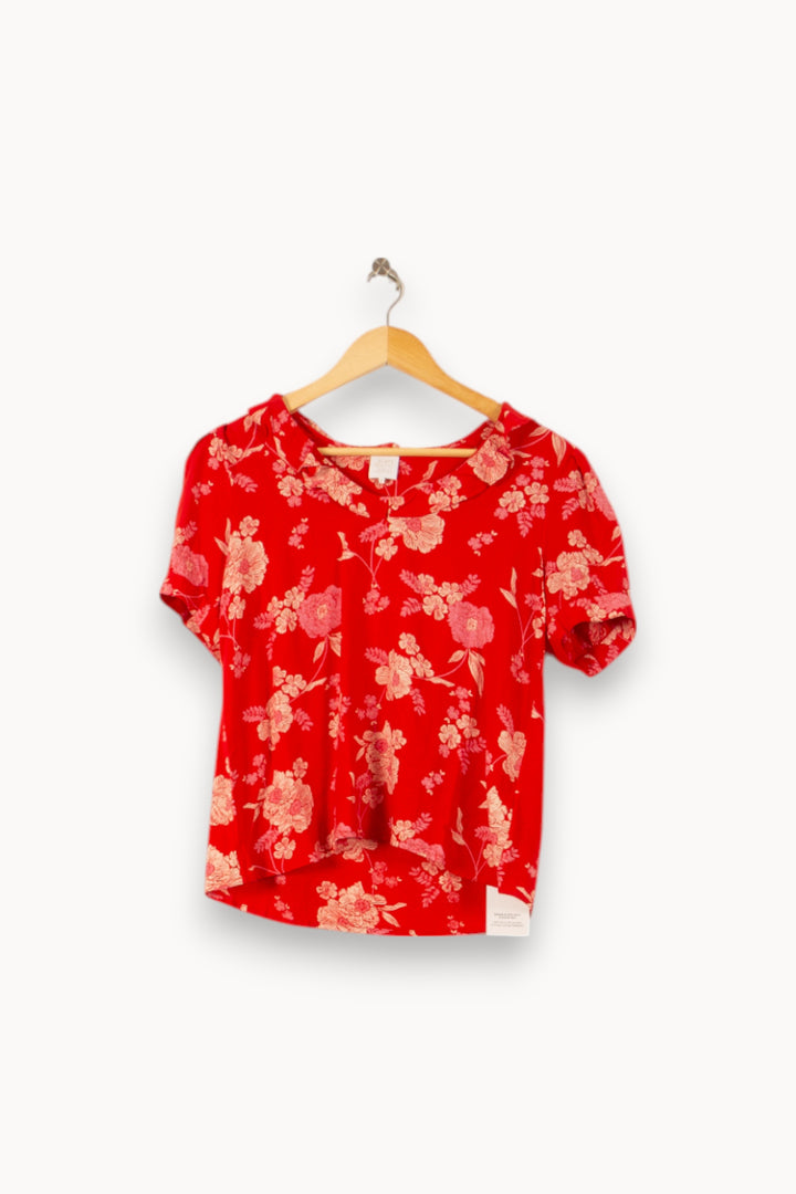 Blouse Rouge et Beige - Taille M/38 de la marque Karl Marc John | PARAD58500 - Vendu par Paradigme - Image 2
