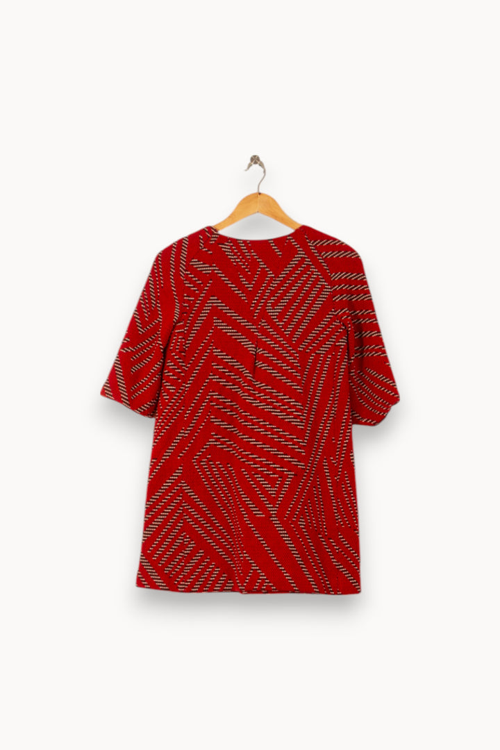 Robe Courte Rouge et Blanche - Taille XS/34 de la marque ba&sh | PARAD58510 - Vendu par Paradigme - Image 4