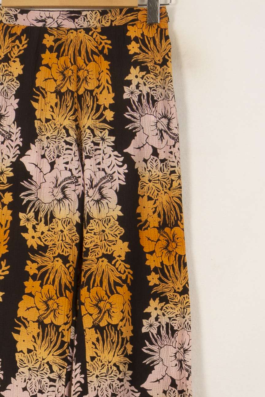Pantalon Large Noir Orange et Rose - Taille XS/34 de la marque Sandro | PARAD58512 - Vendu par Paradigme - Image 3