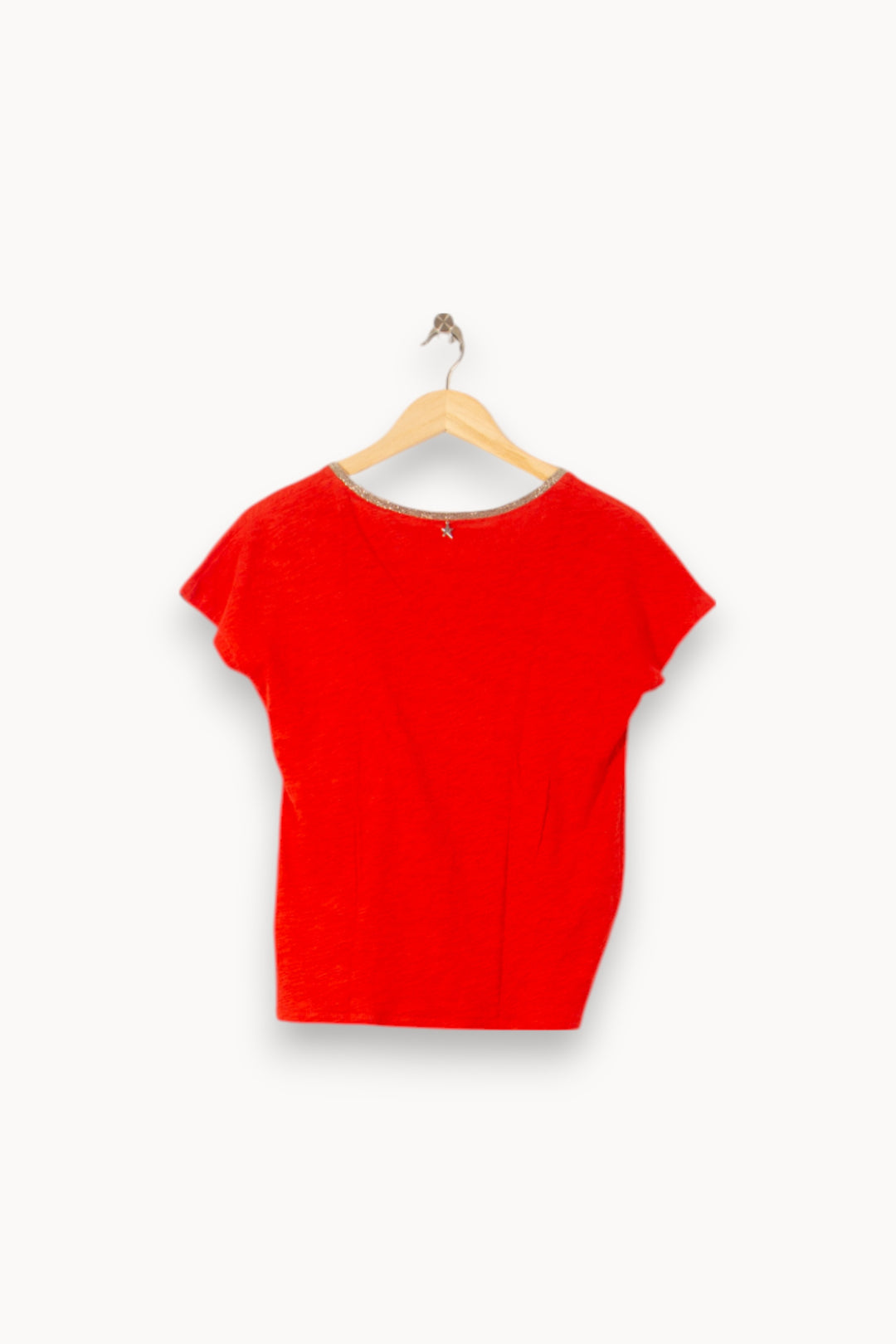 Tee-shirt Rouge - Taille XS/34 de la marque Sud express | PARAD58516 - Vendu par Paradigme - Image 4