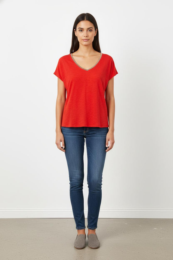 Tee-shirt Rouge - Taille XS/34