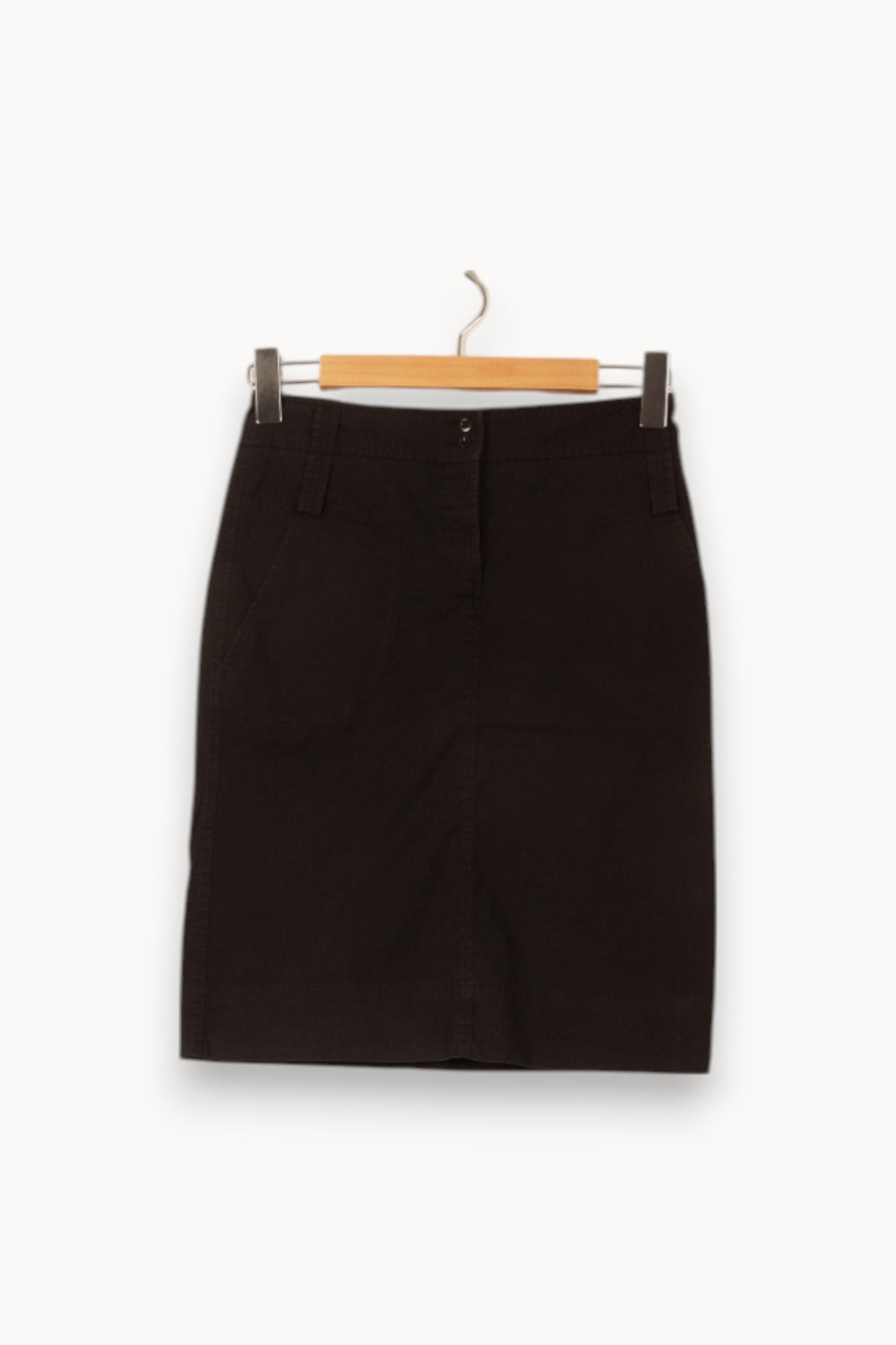 Jupe Droite Noire - Taille S/36 de la marque Comptoir des Cotonniers | PARAD58526 - Vendu par Paradigme - Image 2