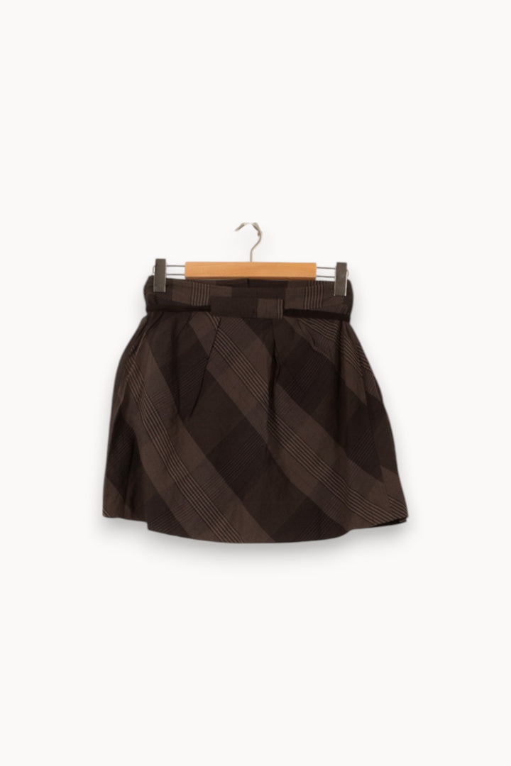 Jupe Courte Marron - Taille S/36 de la marque Comptoir des Cotonniers | PARAD58529 - Vendu par Paradigme - Image 4