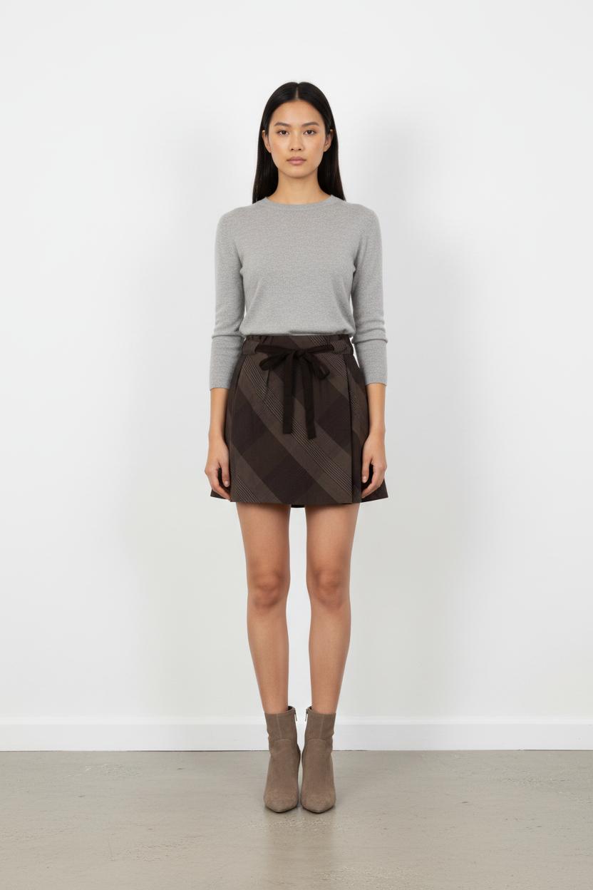 Jupe Courte Marron - Taille S/36
