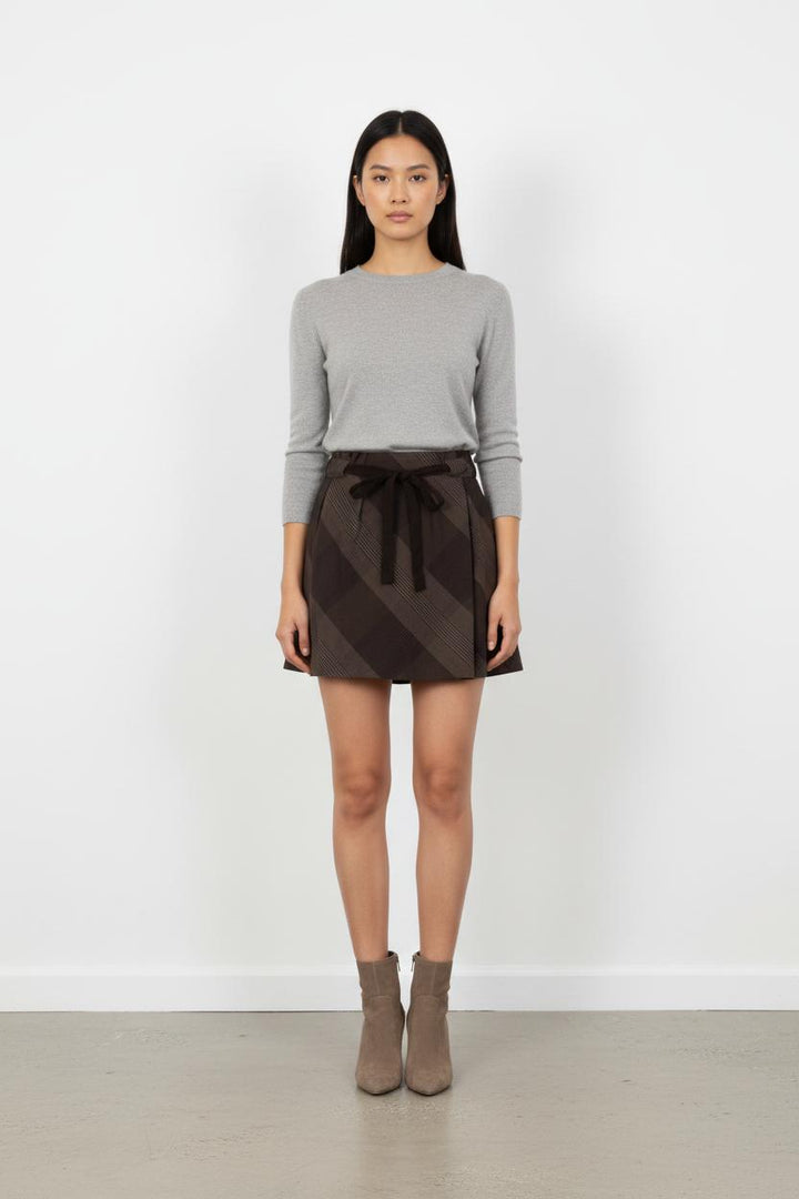 Jupe Courte Marron - Taille S/36