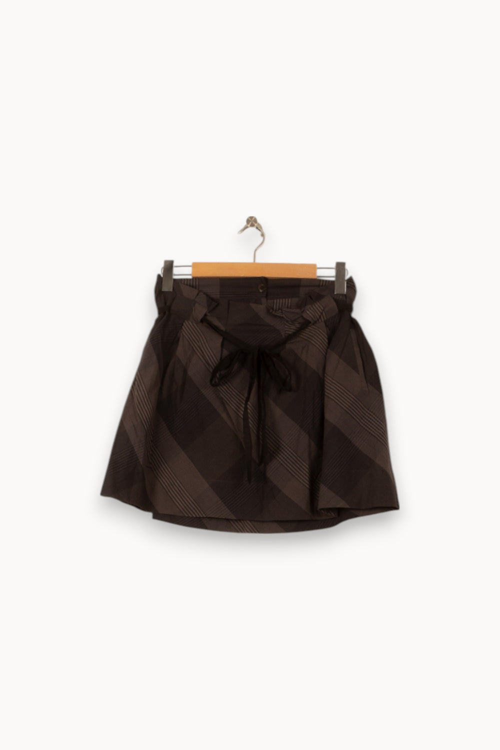 Jupe Courte Marron - Taille S/36 de la marque Comptoir des Cotonniers | PARAD58529 - Vendu par Paradigme - Image 2