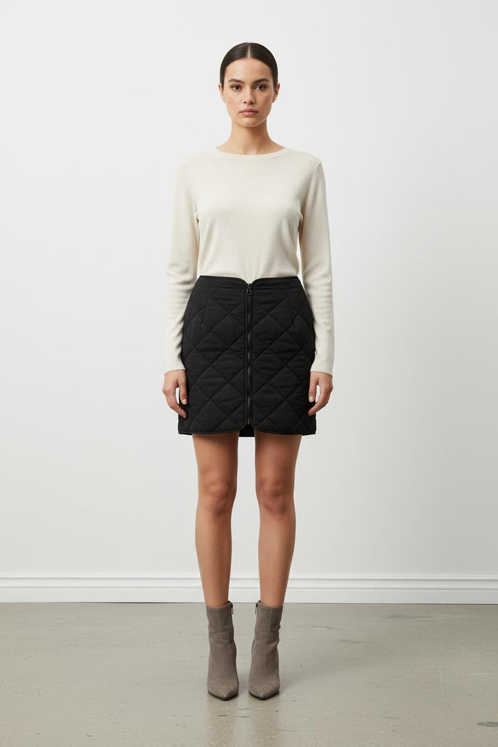 Jupe Matelassée Noire - Taille M/38