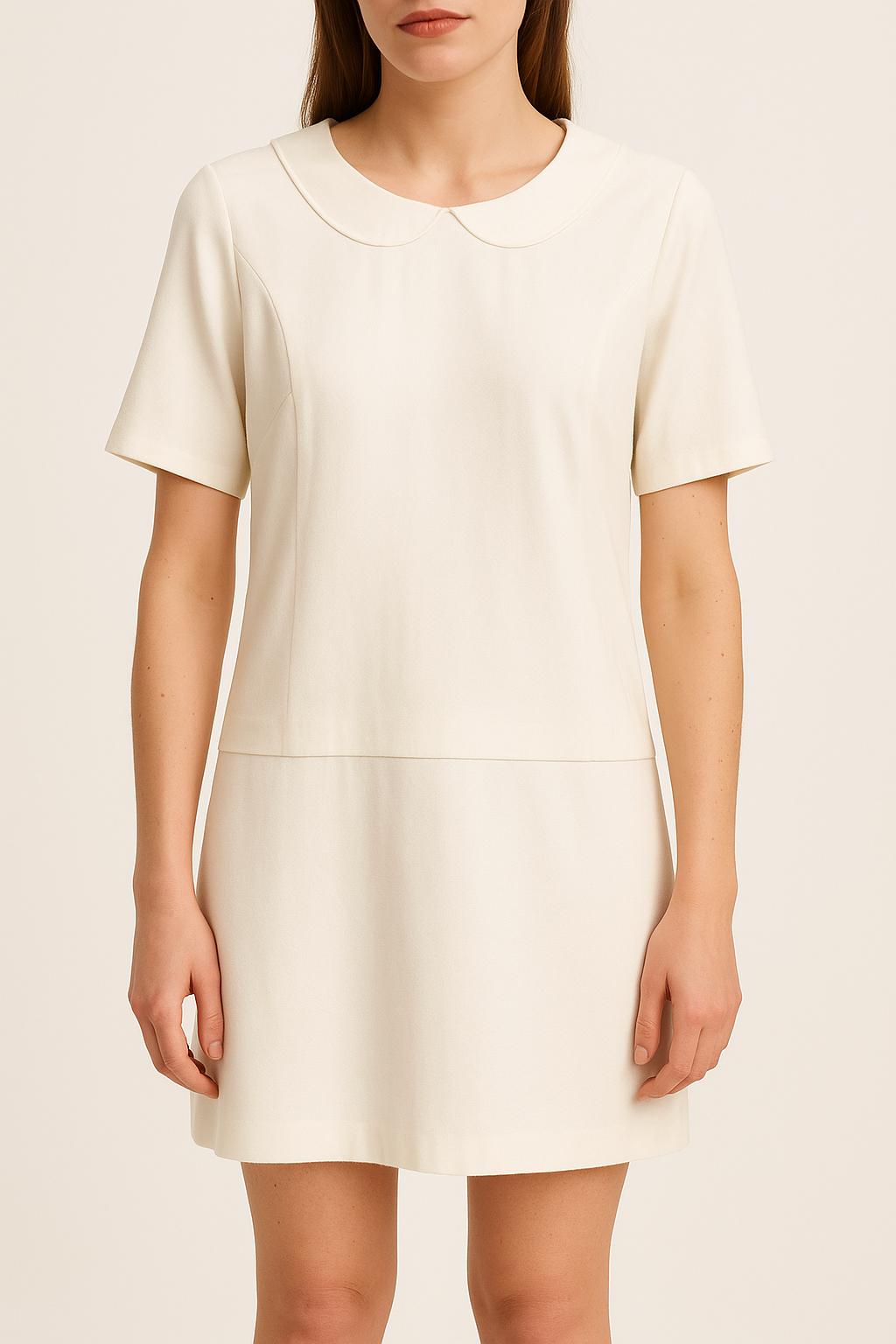 Robe Courte Blanche - Taille S/36 de la marque Sandro | PARAD58538 - Vendu par Paradigme - Image 1