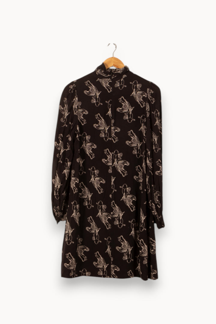 Robe Noire et Beige - Taille M/38 de la marque Essentiel Antwerp | PARAD58540 - Vendu par Paradigme - Image 4