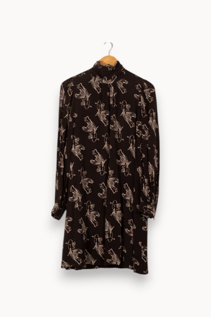 Robe Noire et Beige - Taille M/38 de la marque Essentiel Antwerp | PARAD58540 - Vendu par Paradigme - Image 2