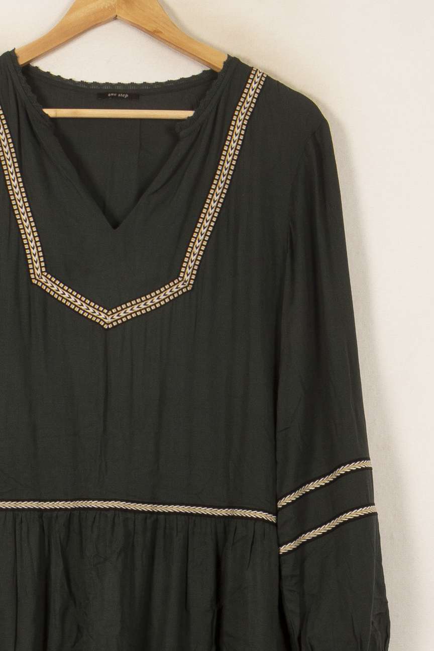 Robe Midi Verte - Taille M/38 de la marque One Step | PARAD58550 - Vendu par Paradigme - Image 3