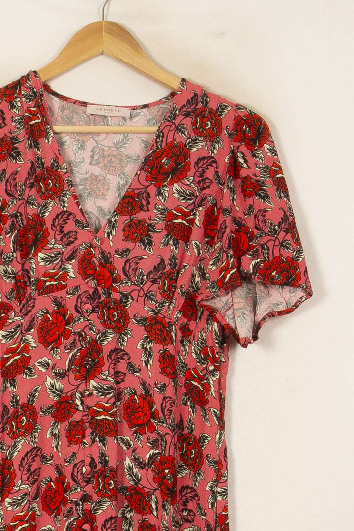 Robe Longue Rose et Rouge - Taille L/40 de la marque Imprevu | PARAD58557 - Vendu par Paradigme - Image 3