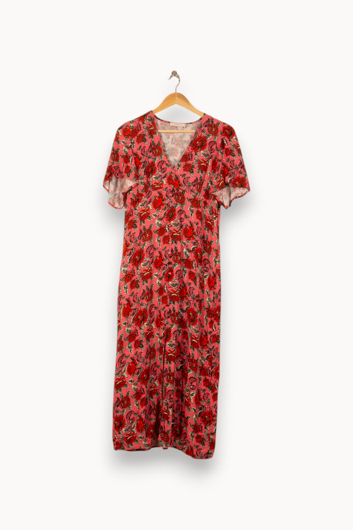 Robe Longue Rose et Rouge - Taille L/40 de la marque Imprevu | PARAD58557 - Vendu par Paradigme - Image 2