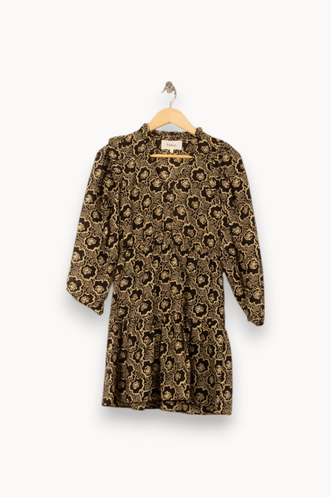 Robe Courte Noire et Beige - Taille XS/34 de la marque ba&sh | PARAD58561 - Vendu par Paradigme - Image 2
