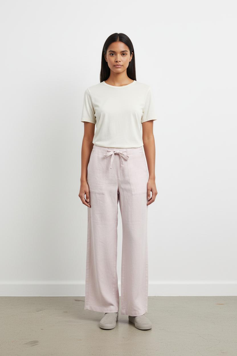 Pantalon Large Rose - Taille S/36