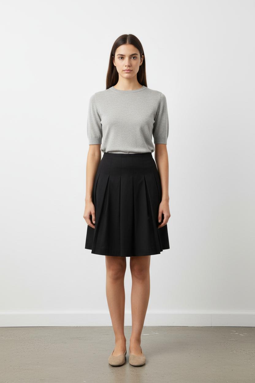 Jupe Plissée Noire - Taille M/38