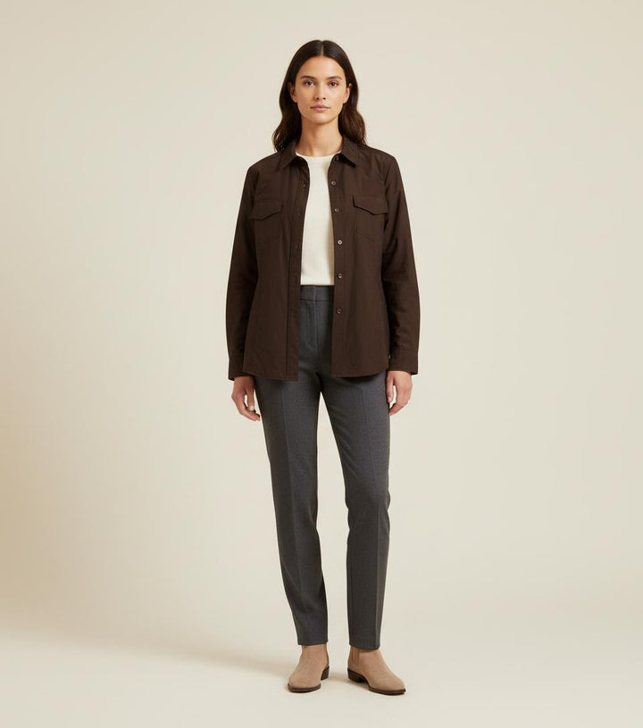 Surchemise Marron - Taille XXL/44 de la marque Marina Rinaldi | PARAD58574 - Vendu par Paradigme - Image 1