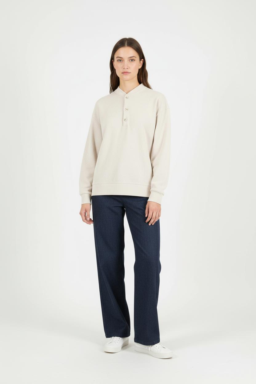 Sweatshirt Blanc - Taille XS/34 de la marque Noyoco | PARAD58581 - Vendu par Paradigme - Image 1