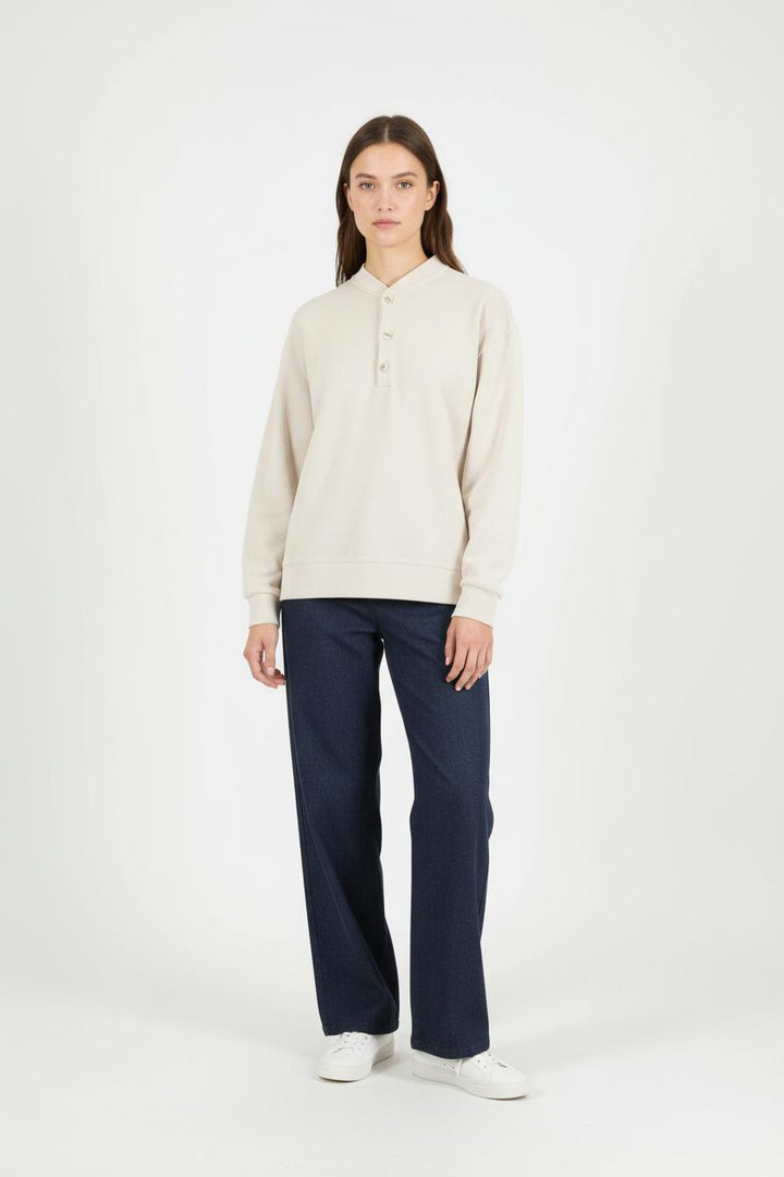 Sweatshirt Blanc - Taille XS/34 de la marque Noyoco | PARAD58581 - Vendu par Paradigme - Image 1