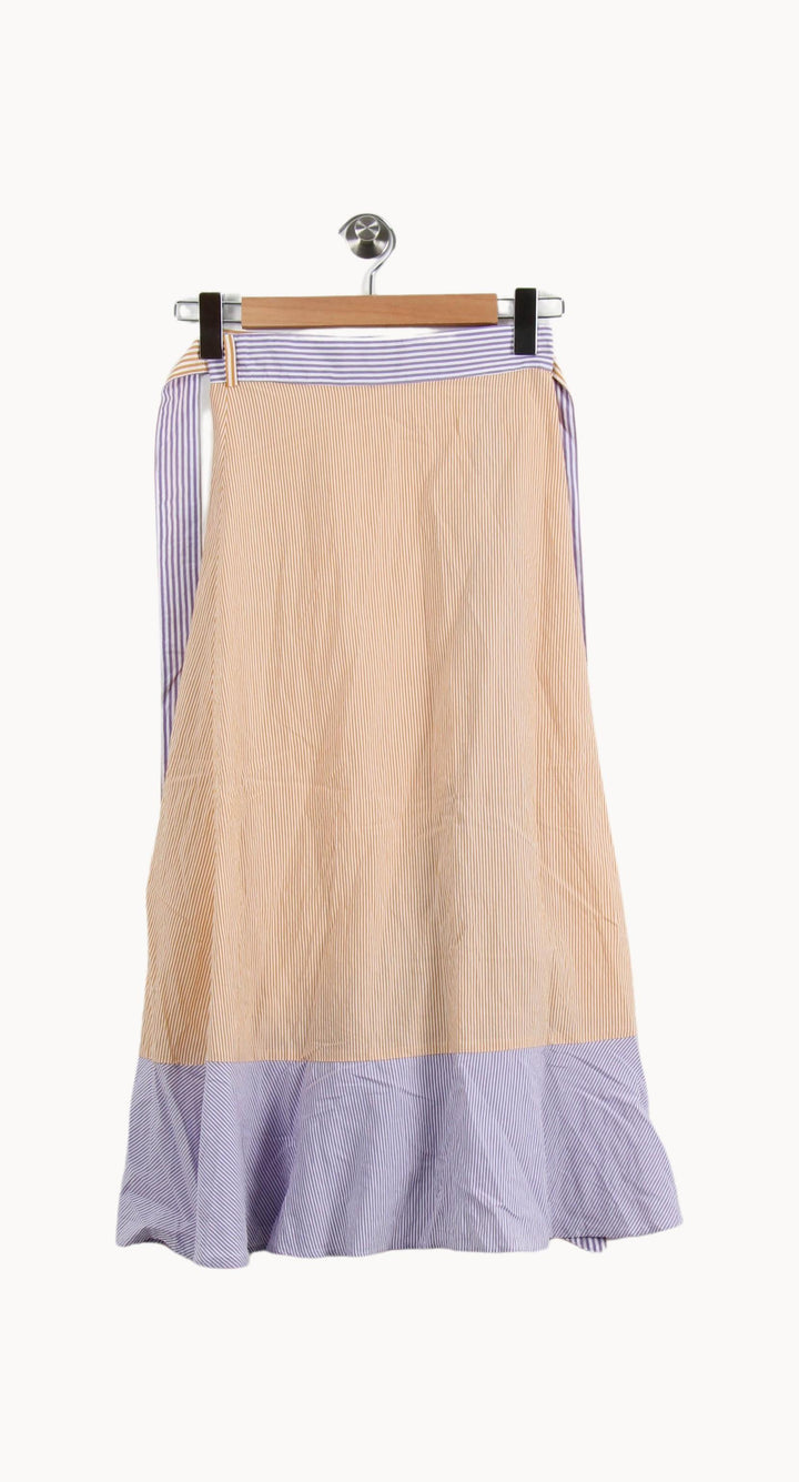 Jupe Longue Beige et Bleue - Taille XS/34 de la marque Sessùn | PARAD58583 - Vendu par Paradigme - Image 4
