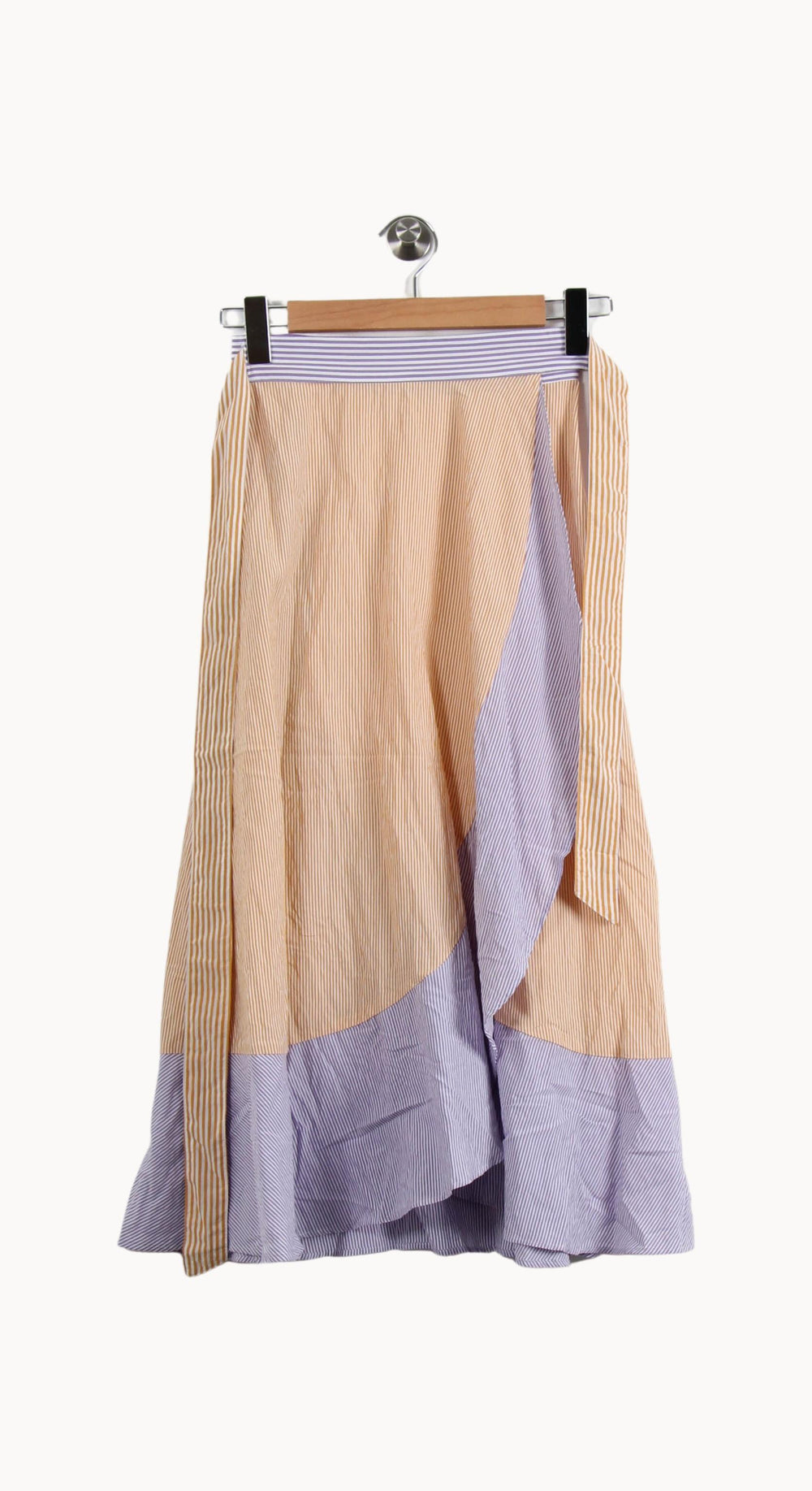 Jupe Longue Beige et Bleue - Taille XS/34 de la marque Sessùn | PARAD58583 - Vendu par Paradigme - Image 2
