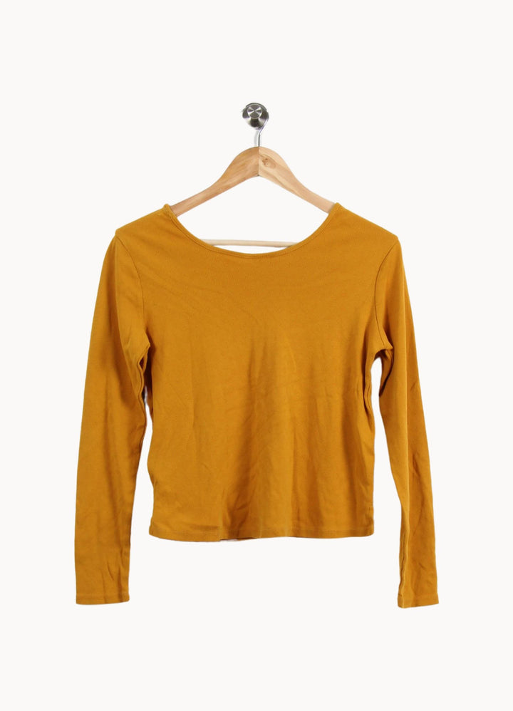 Tee-shirt Manches Longues Jaune - Taille XS/34 de la marque Karl Marc John | PARAD58587 - Vendu par Paradigme - Image 4