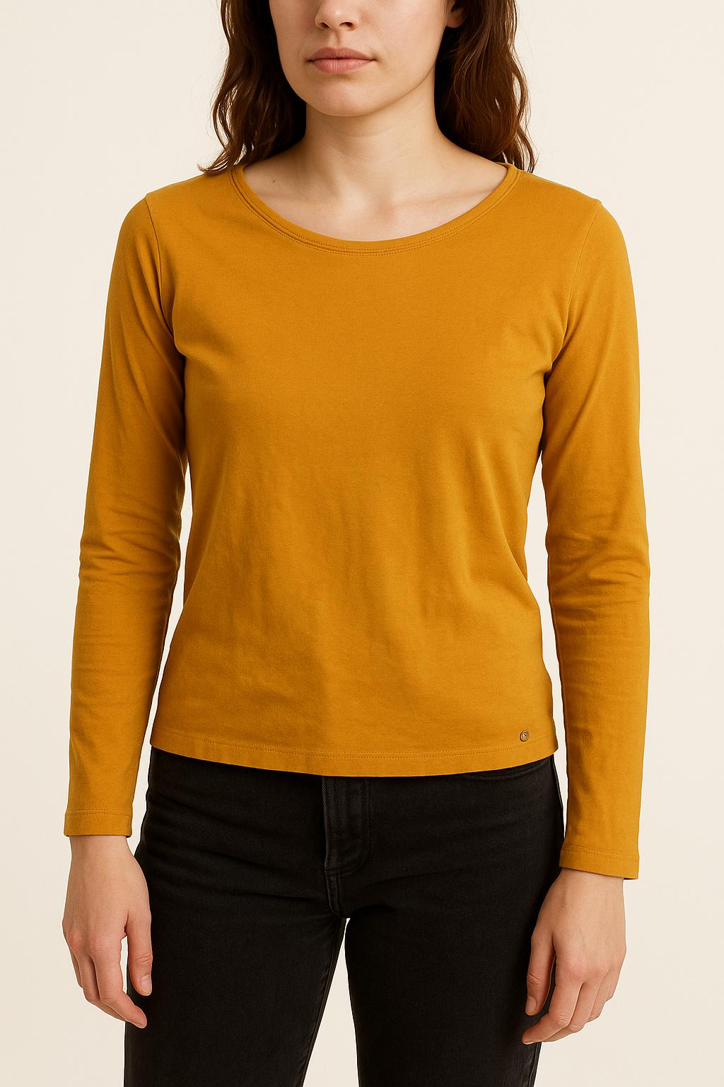 Tee-shirt Manches Longues Jaune - Taille XS/34 de la marque Karl Marc John | PARAD58587 - Vendu par Paradigme - Image 1