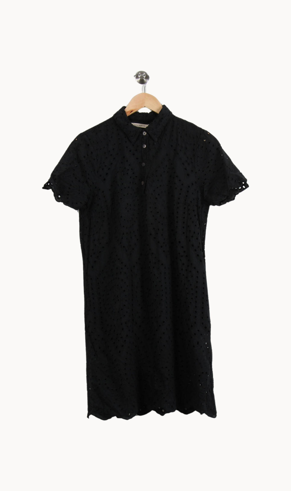 Robe Chemise Noire - Taille L/40 de la marque La Fée Maraboutée | PARAD58589 - Vendu par Paradigme - Image 2