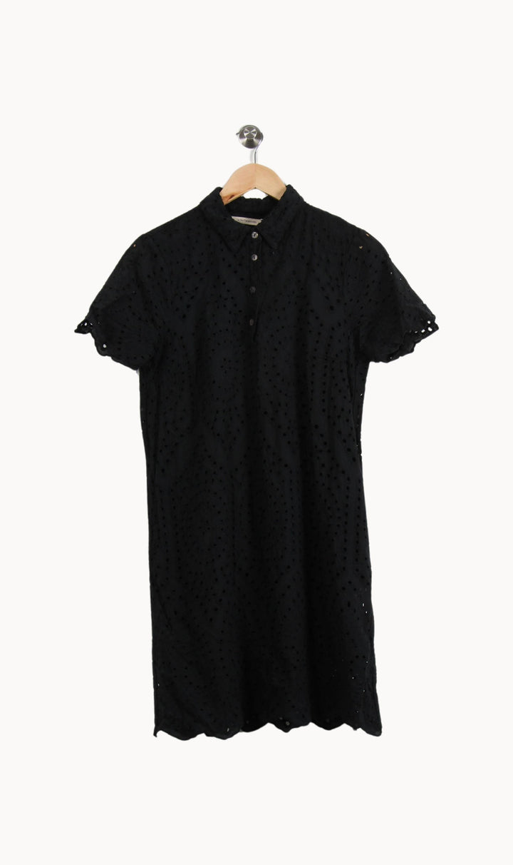Robe Chemise Noire - Taille L/40 de la marque La Fée Maraboutée | PARAD58589 - Vendu par Paradigme - Image 2