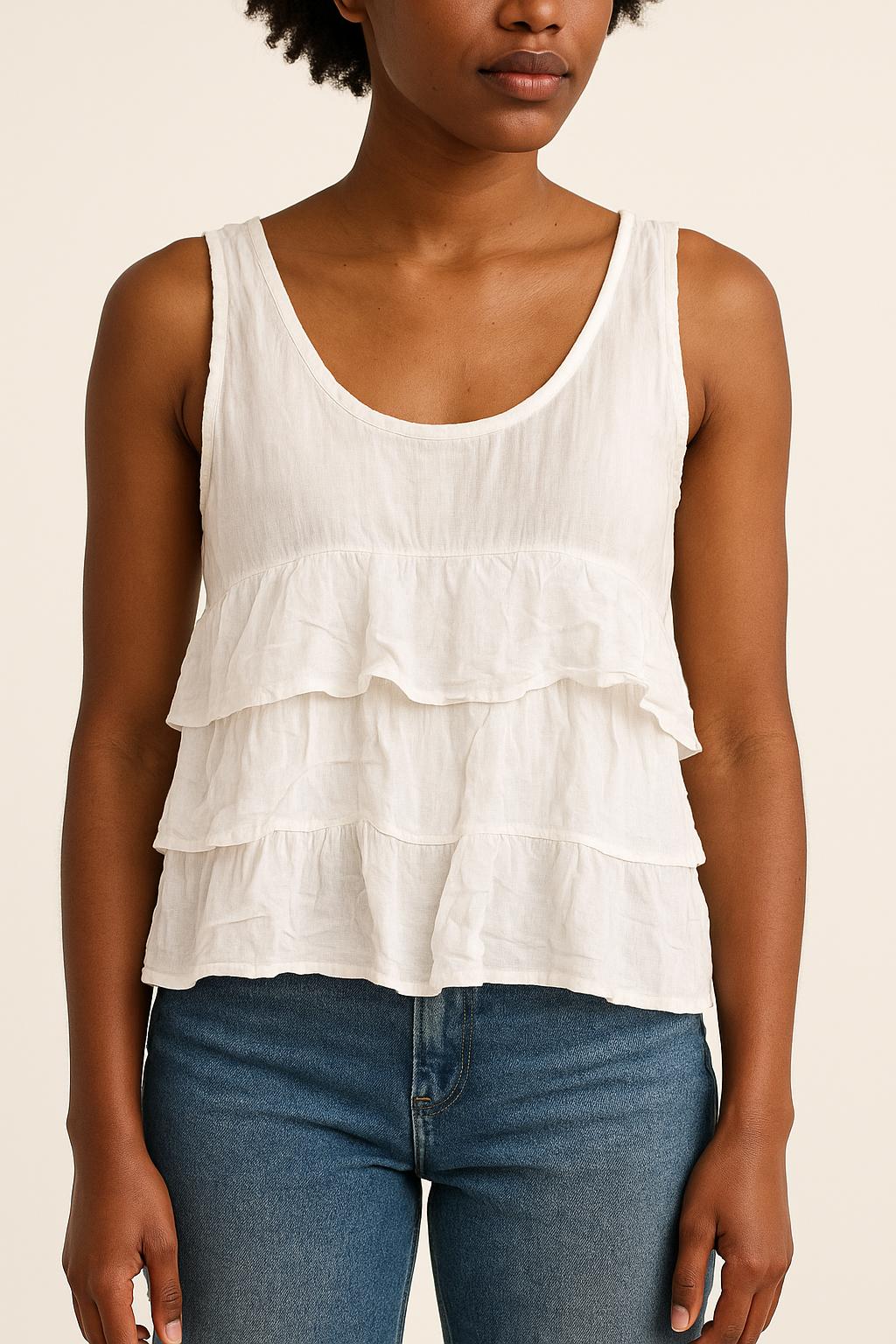 Débardeur Blanc - Taille S/36 de la marque Sandro | PARAD58596 - Vendu par Paradigme - Image 1