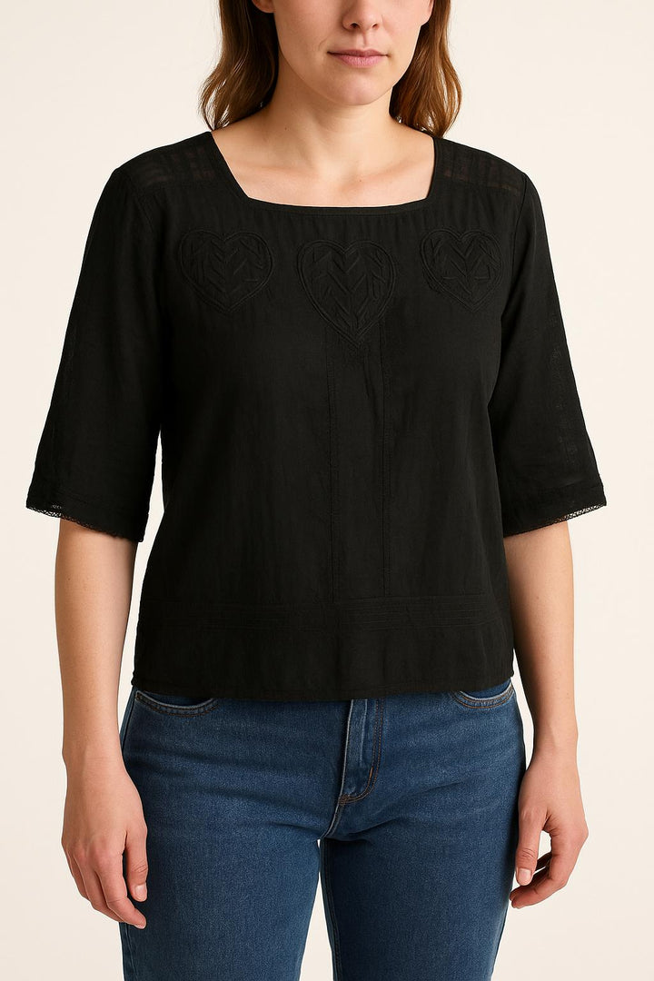 Blouse Noire - Taille XL/42 de la marque The Kooples | PARAD58601 - Vendu par Paradigme - Image 1