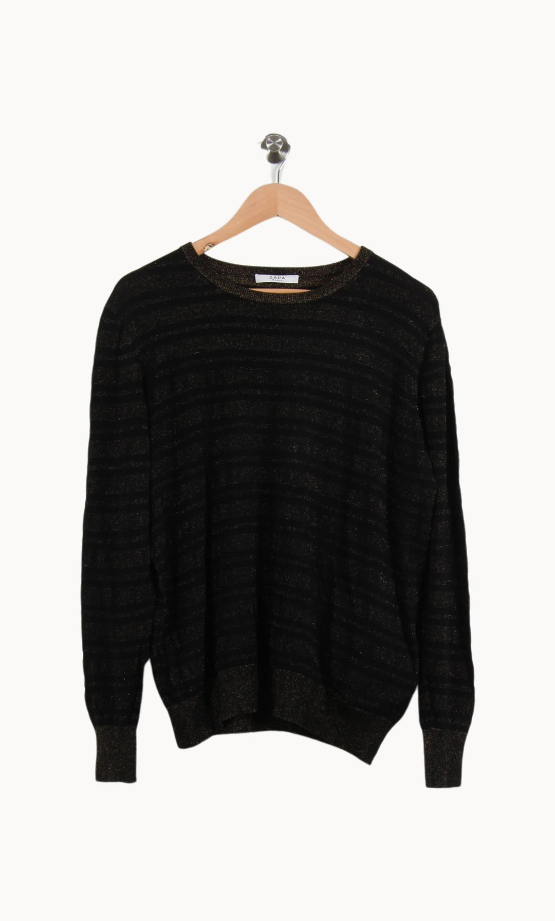 Pull Noir - Taille XL/42 de la marque ZAPA | PARAD58606 - Vendu par Paradigme - Image 2