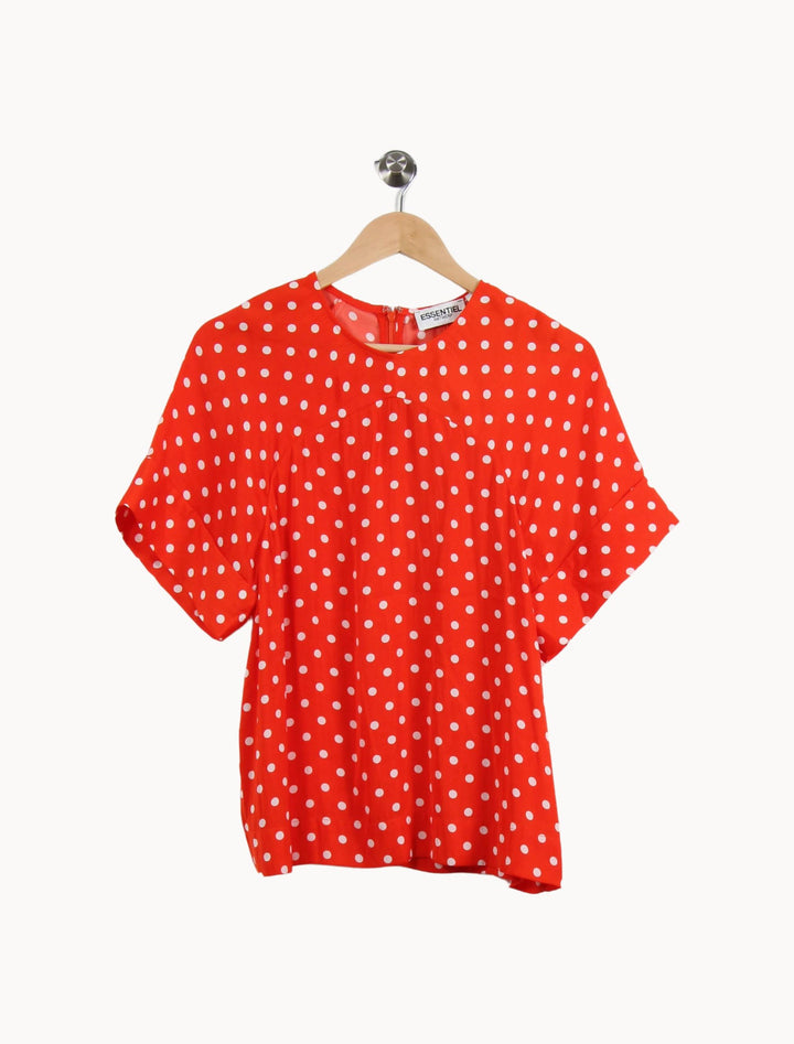 Blouse Rouge et Blanche - Taille M/38 de la marque Essentiel Antwerp | PARAD58607 - Vendu par Paradigme - Image 2