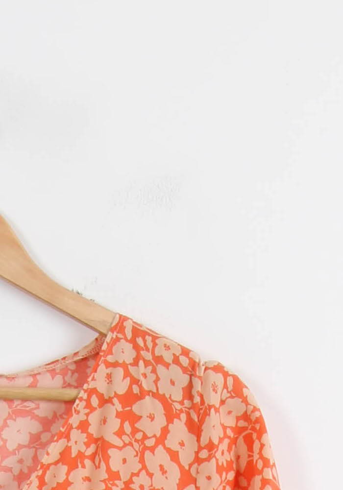 Robe Longue Orange et Écru - Taille L/40 de la marque Pablo | PARAD58610 - Vendu par Paradigme - Image 3