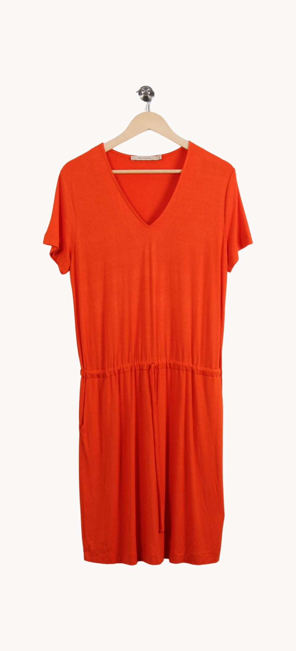 Robe Courte Orange - Taille M/38 de la marque La Fée Maraboutée | PARAD58613 - Vendu par Paradigme - Image 2