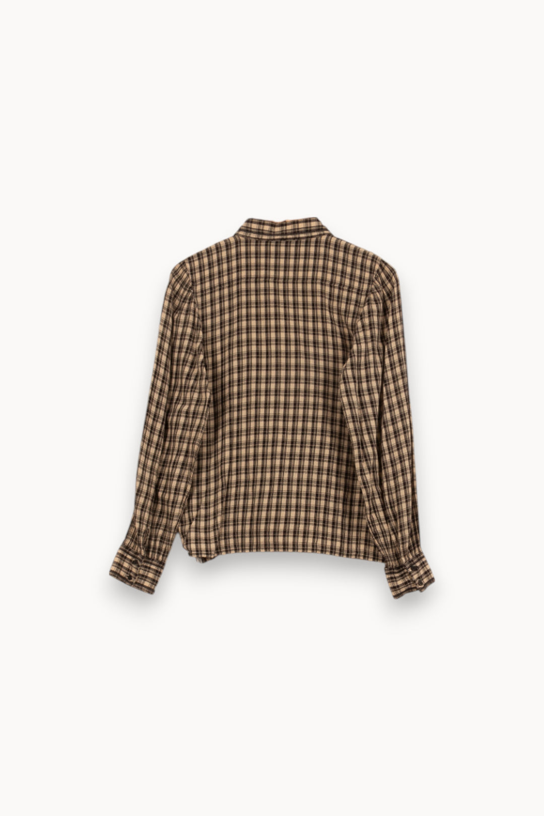 Chemise À Carreaux Beige et Noir - Taille M/38 de la marque ba&sh | PARAD58631 - Vendu par Paradigme - Image 4