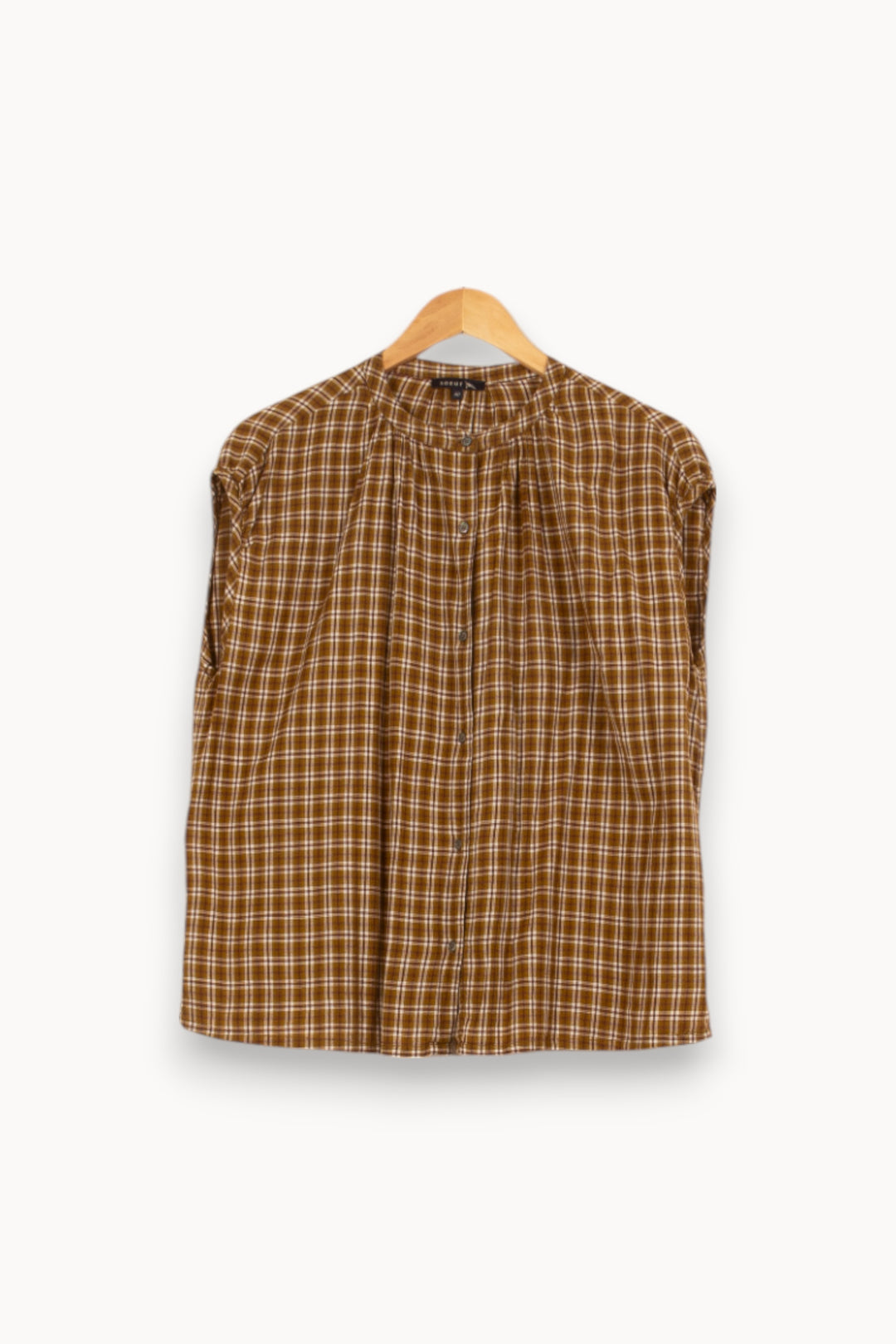 Blouse Marron et Blanche - Taille M/38 de la marque Soeur | PARAD58632 - Vendu par Paradigme - Image 2