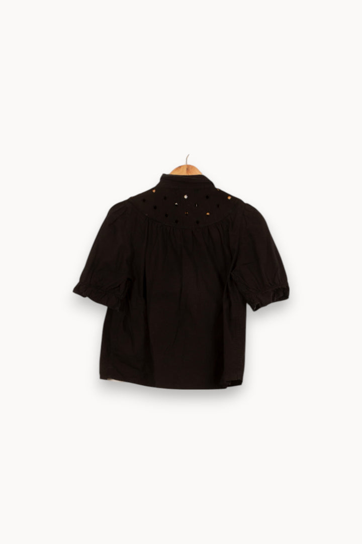 Blouse Noire - Taille M/38 de la marque Léon & Harper | PARAD58642 - Vendu par Paradigme - Image 4