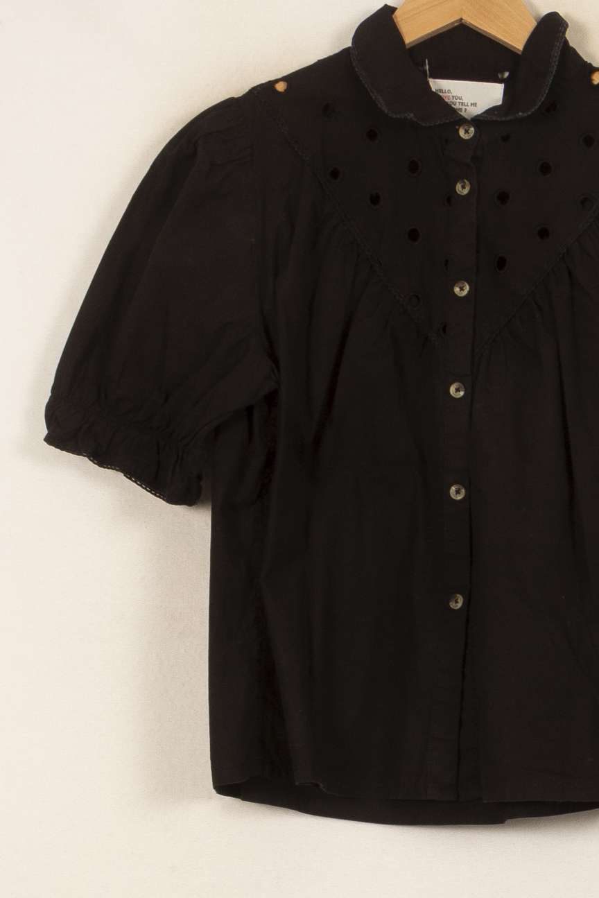 Blouse Noire - Taille M/38 de la marque Léon & Harper | PARAD58642 - Vendu par Paradigme - Image 3