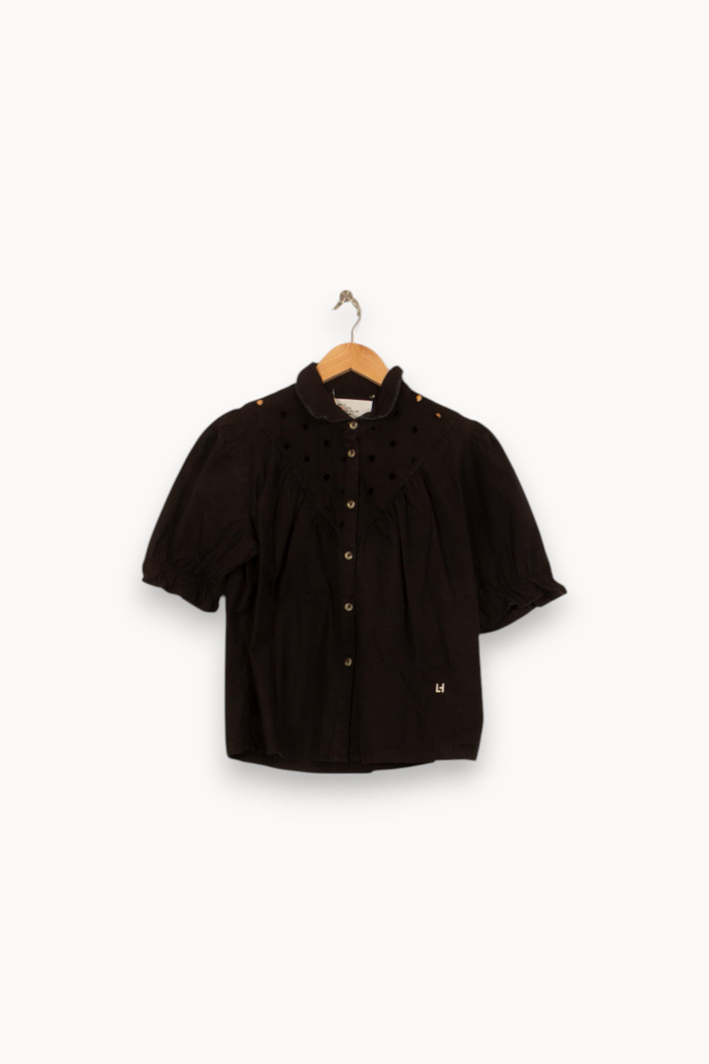 Blouse Noire - Taille M/38 de la marque Léon & Harper | PARAD58642 - Vendu par Paradigme - Image 2