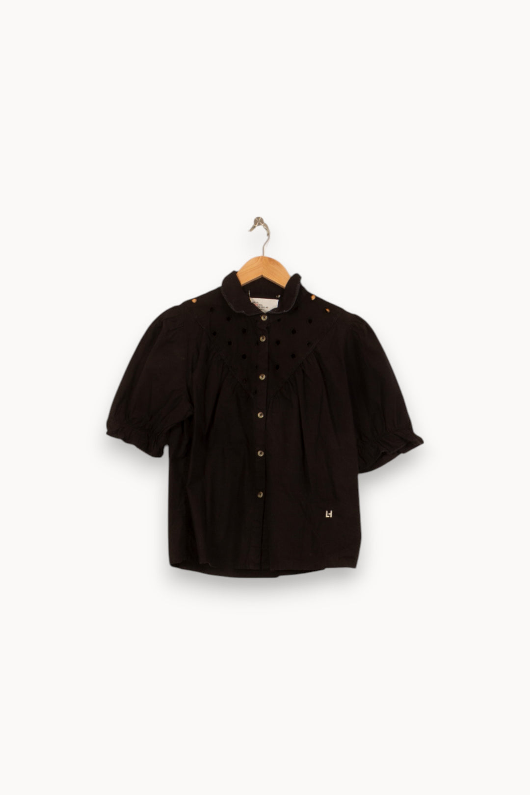 Blouse Noire - Taille M/38 de la marque Léon & Harper | PARAD58642 - Vendu par Paradigme - Image 2