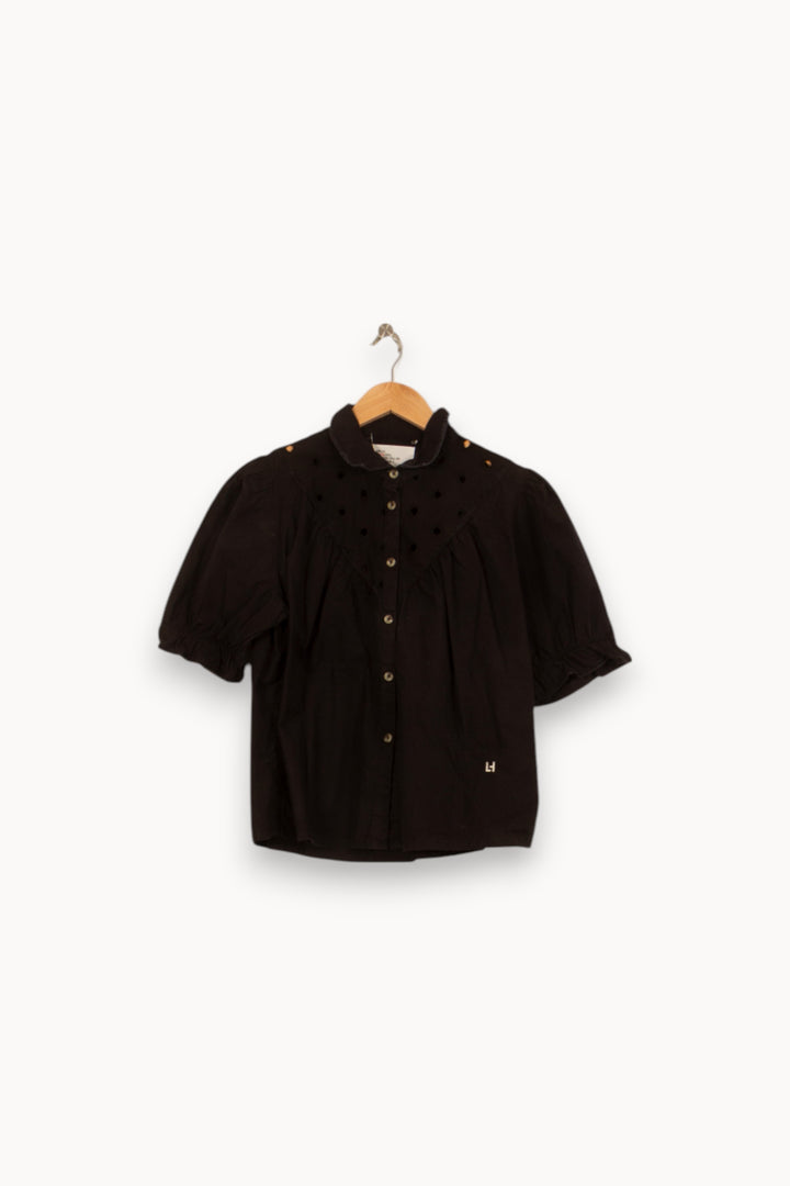 Blouse Noire - Taille M/38 de la marque Léon & Harper | PARAD58642 - Vendu par Paradigme - Image 2