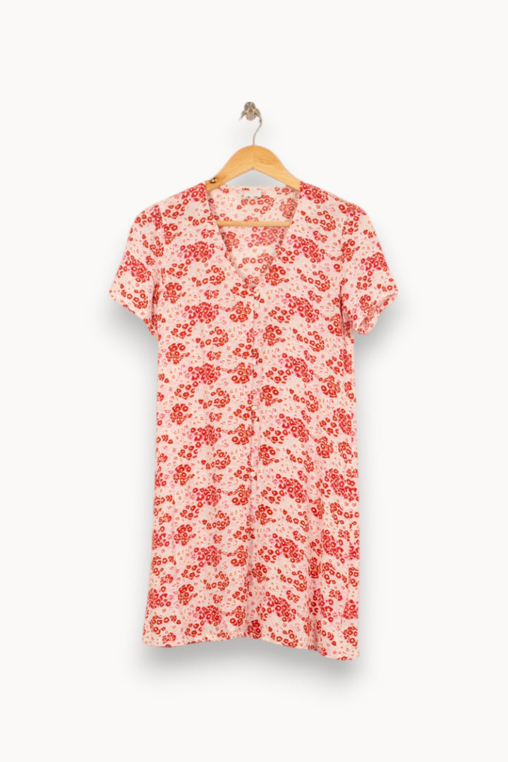 Robe Fleurie Rose et Rouge - Taille XS/34 de la marque Karl Marc John | PARAD58648 - Vendu par Paradigme - Image 2