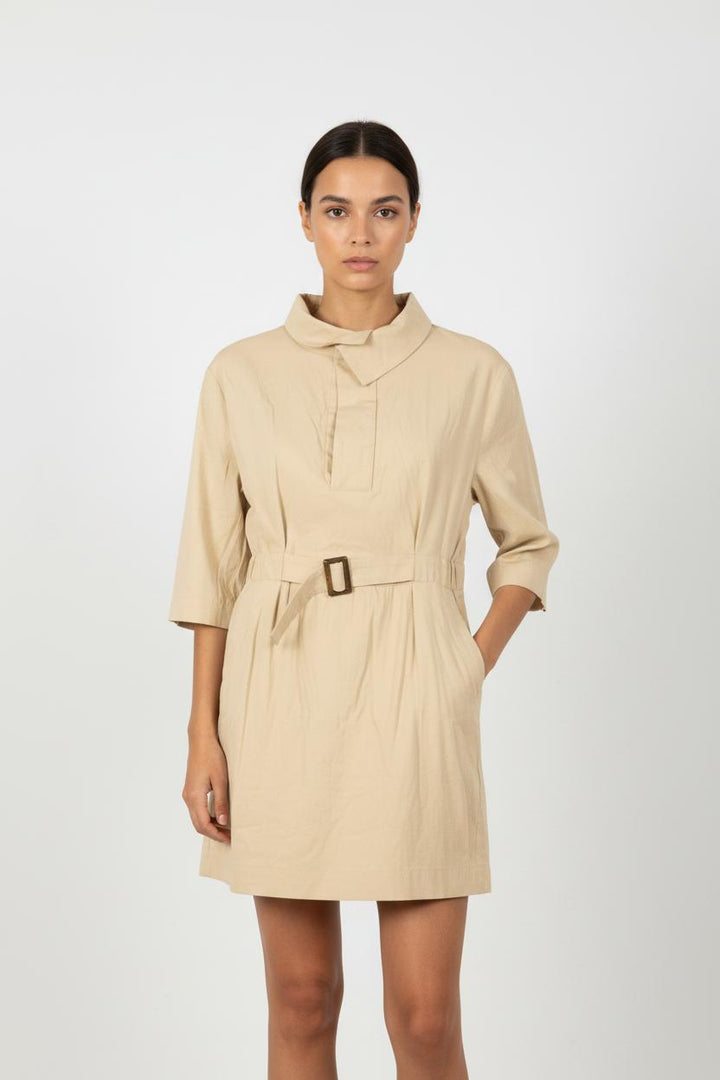 Robe Chemise Beige - Taille L/40