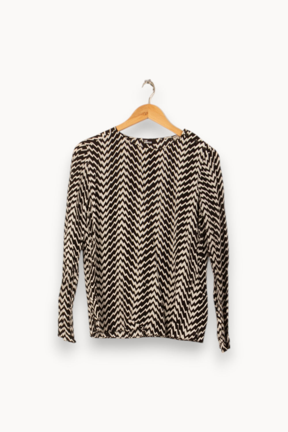 Blouse Noire et Blanche - Taille L/40 de la marque The Kooples | PARAD58655 - Vendu par Paradigme - Image 2