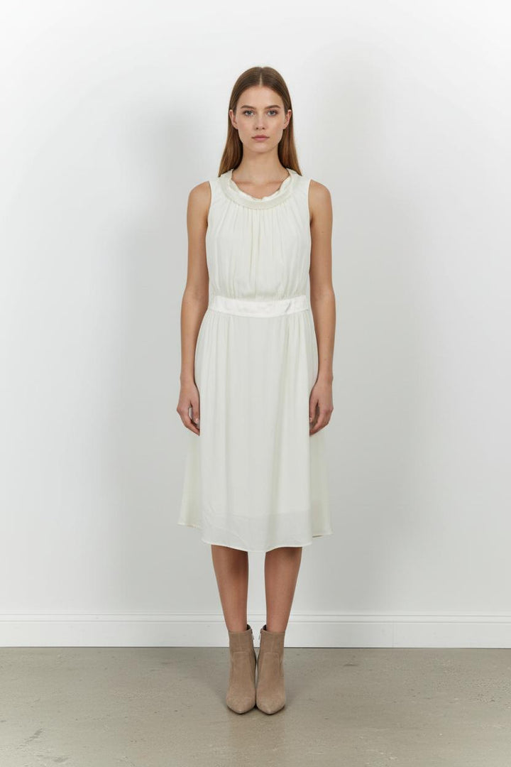 Robe Midi Blanche - Taille S/36 de la marque Tara Jarmon | PARAD58660 - Vendu par Paradigme - Image 1