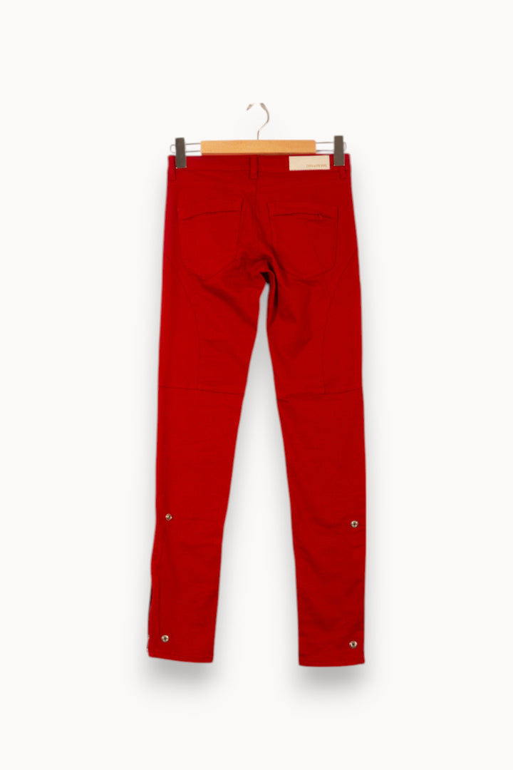 Pantalon Rouge - Taille S/36 de la marque Zadig&Voltaire | PARAD58664 - Vendu par Paradigme - Image 4