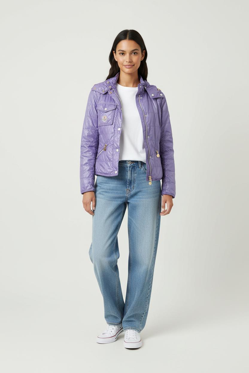 Veste Imperméable Violette - Taille XS/34 de la marque Moncler | PARAD58669 - Vendu par Paradigme - Image 1