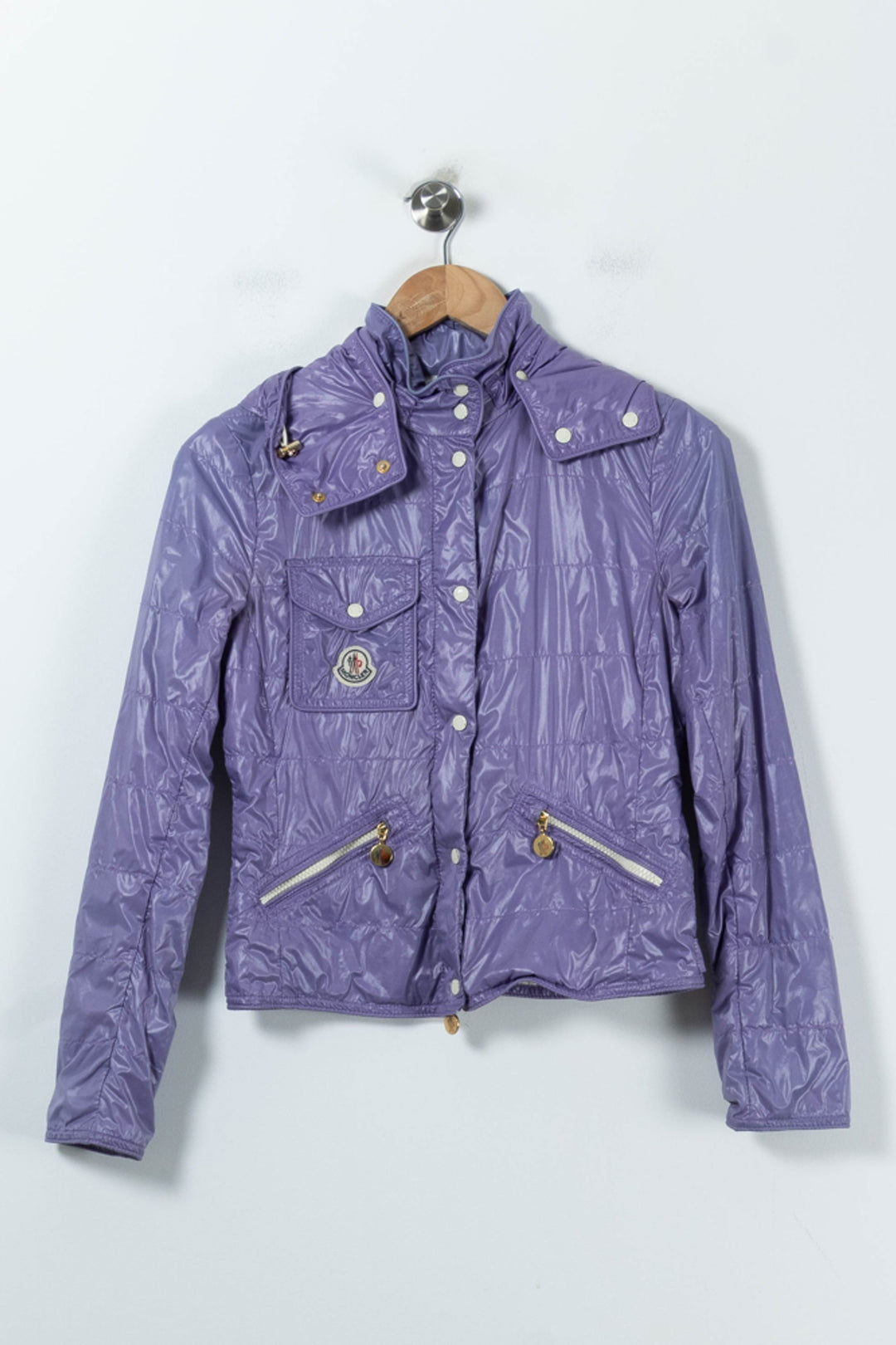 Veste Imperméable Violette - Taille XS/34 de la marque Moncler | PARAD58669 - Vendu par Paradigme - Image 2