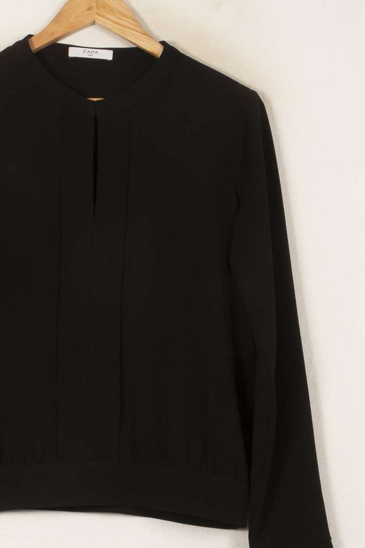 Blouse Noire - Taille S/36 de la marque ZAPA | PARAD58673 - Vendu par Paradigme - Image 3